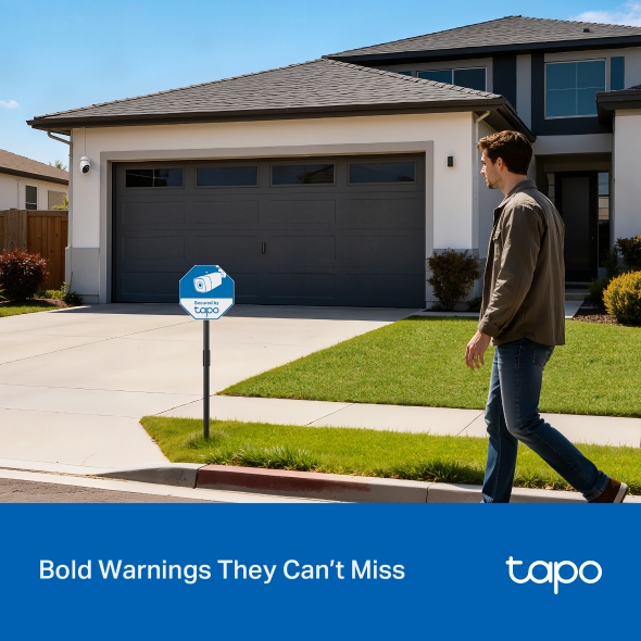 Tapo Security Sign & Sticker Pack 3