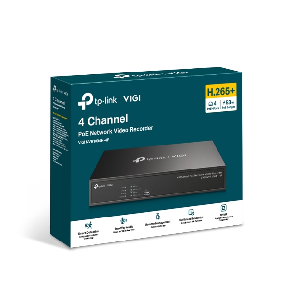 Video Recorder PoE+ cu 4 canale de rețea 8