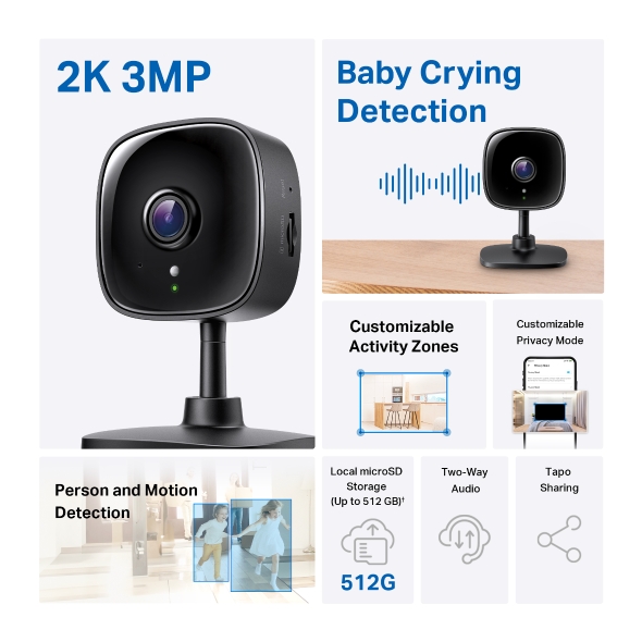 TP-Link - Tapo Care The infant crying function was created