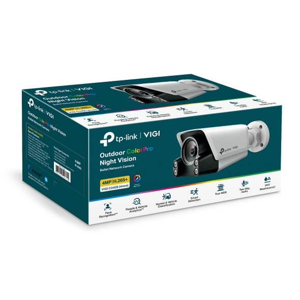 VIGI C340S | VIGI 4MP 屋外用 ColorPro対応バレット型