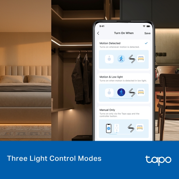 Dây LED Thông Minh Wi-Fi Cảm Biến Kép