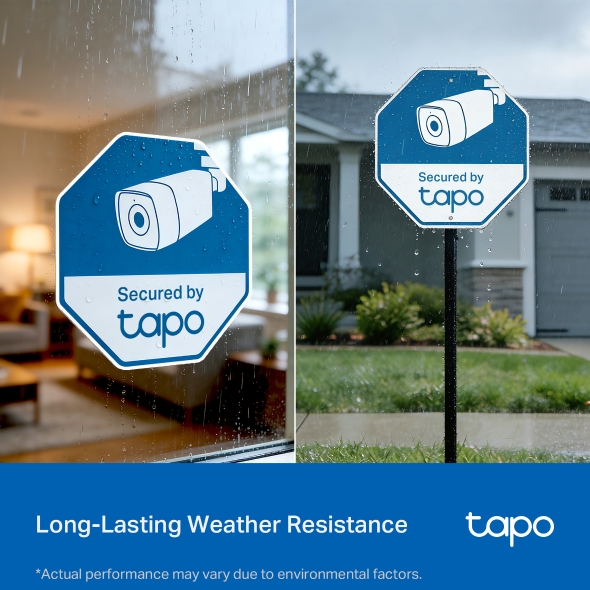 Tapo Security Sign & Sticker Pack 4