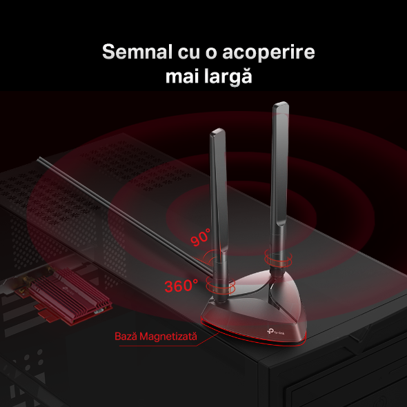 Adaptor AX3000 Wi-Fi 6 Bluetooth 5.0 PCle  4