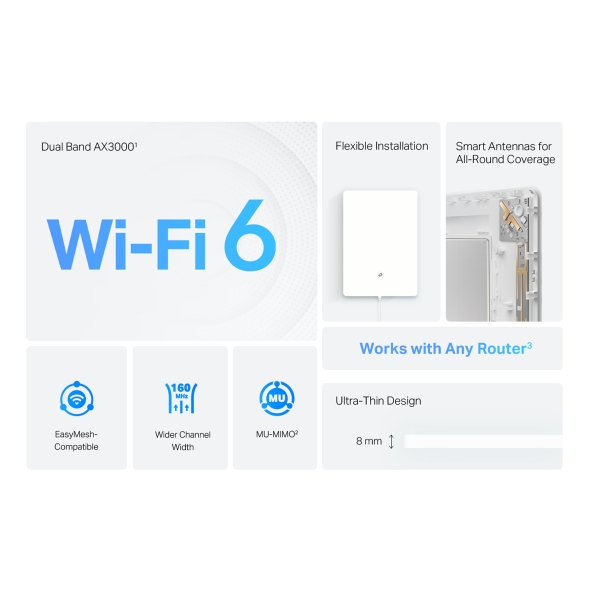 AX3000 Çift-Bant Wi-Fi 6 Air Range Extender 4