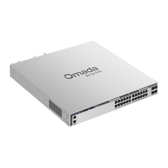 Omada Campus 24-Port Gigabit Stackable L3 Managed PoE+ Switch with 4× 10G Slots 4