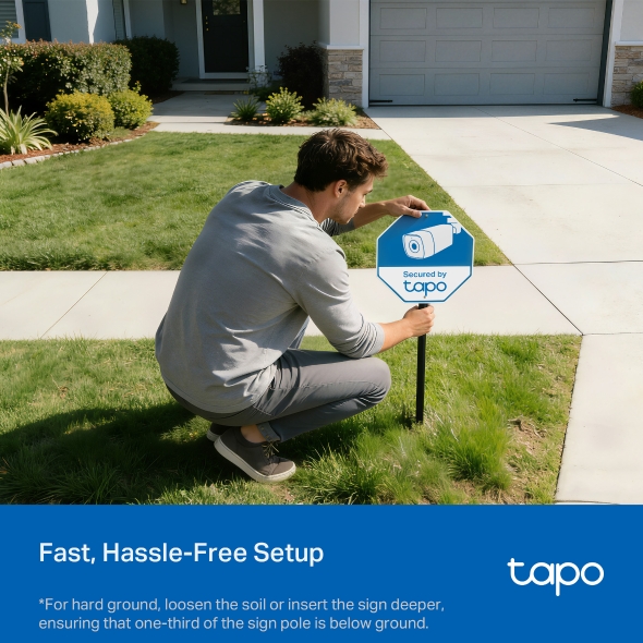 Tapo Security Sign & Sticker Pack 5
