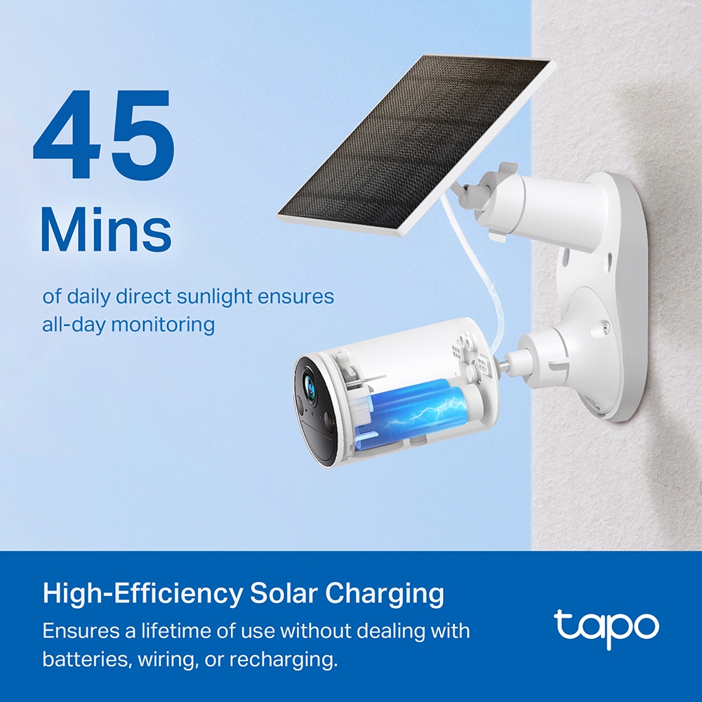 Telecamera Di Sicurezza Wireless A Pannello Solare Per Esterni - Batteria WiFi IP65
