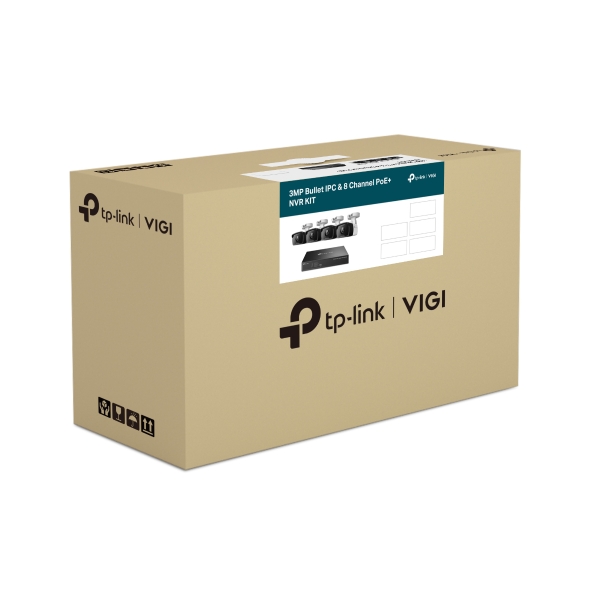 VIGI 3MP Bullet IPC & 8 Channel PoE+ NVR KIT 5