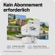 Solarbetriebene Dual-Objektiv Schwenk-/Neige Sicherheitskamera Kit 12
