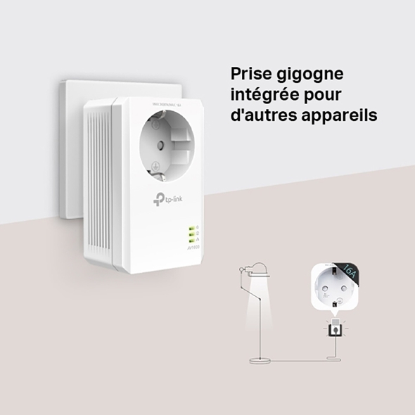 KIT CPL AV1000 Gigabit avec prise gigogne (Fr) 6