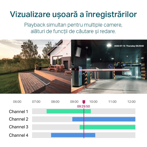 Video Recorder PoE+ cu 4 canale de rețea 4