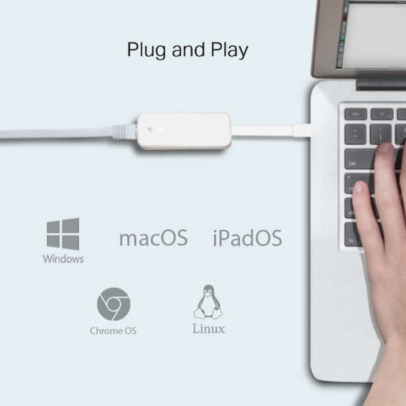 USB Type-C to RJ45 Gigabit Ethernet Network Adapter 6