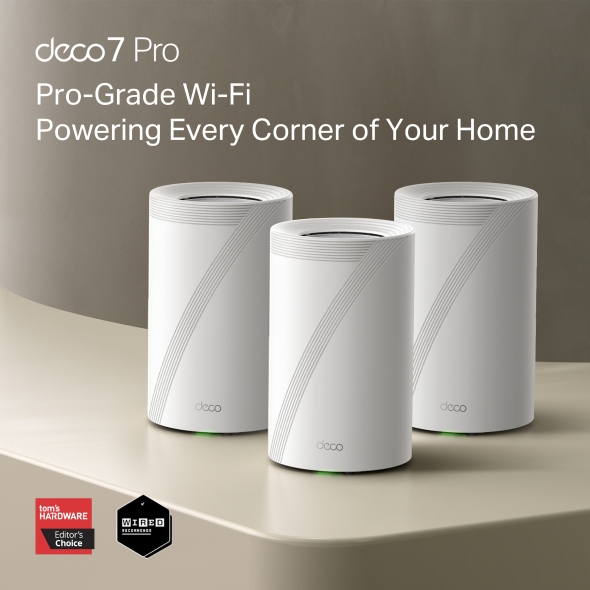 Deco 7 Pro BE14000 Tri-Band Whole Home Mesh WiFi 7 System