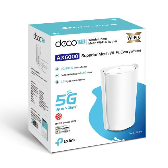 Deco X80-5G | 5G Whole Home Wi-Fi 6 Gateway (Availability based on