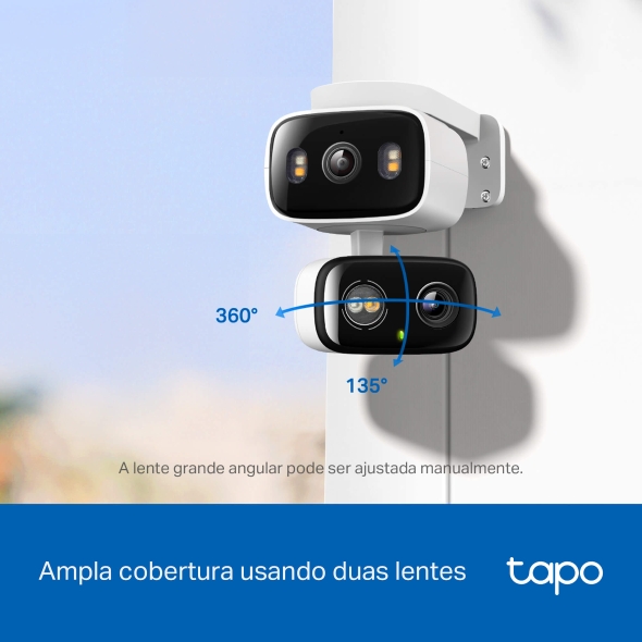 Câmera de Segurança com Lente Dupla, Pan/Tilt, para Ambientes Internos e Externos 11