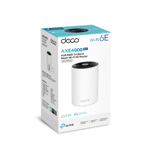 Deco XE70 Pro | AXE4900 Tri-Band Mesh Wi-Fi 6E System | TP-Link