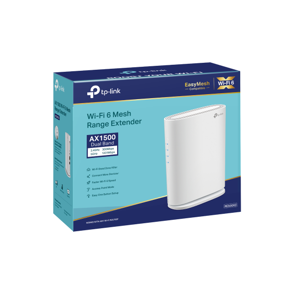 Repetidor Wi-Fi 6 AX1500 de Sobremesa con Puerto Gigabit 9