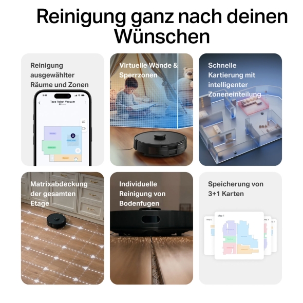 Saugroboter mit Wischfunktion und automatischer Absaugstation 11
