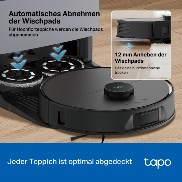 Saug- und Wischroboter + selbstreinigende All-in-One Dockingstation 10