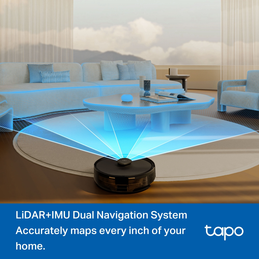 Robot hút bụi và lau nhà với lực hút siêu mạnh 5300Pa + Dock tự động xả thông minh 10