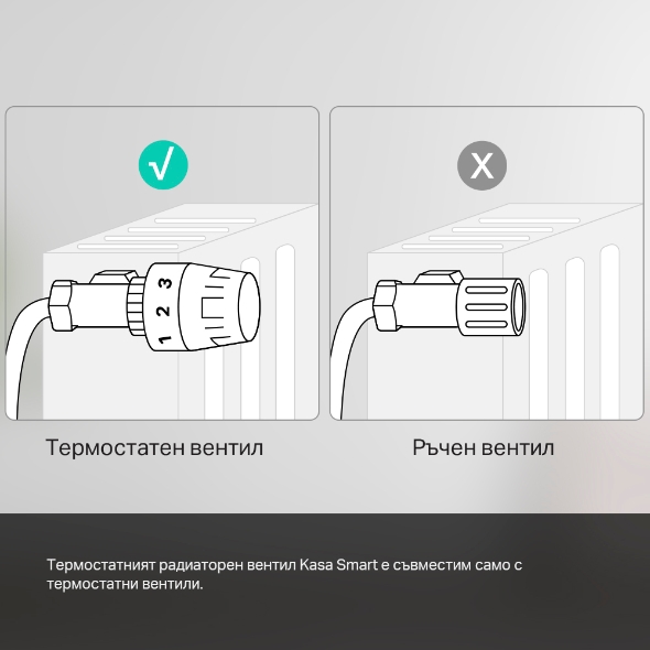 Kasa интелигентен термостатен радиаторен вентил Starter Kit 5