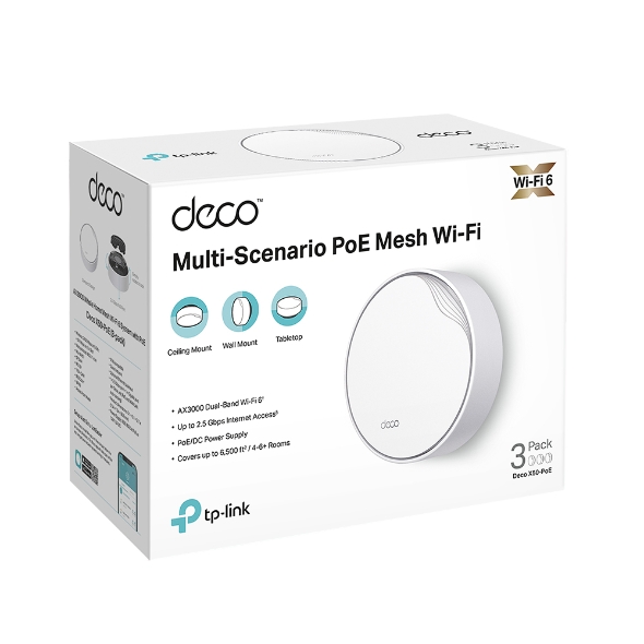 Domowy system Wi-Fi 6 Mesh AX3000 z PoE
