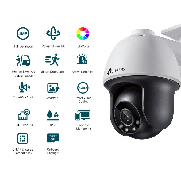 VIGI 4MP 戶外型全彩旋轉式監視器/商用網路監控攝影機 2