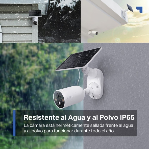 Kit de cámara de seguridad con panel solar
