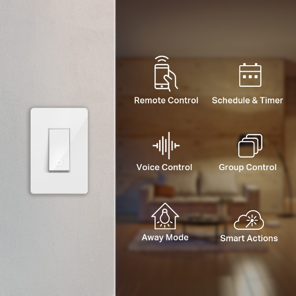 Kasa Smart Wi-Fi Light Switch, Single Pole