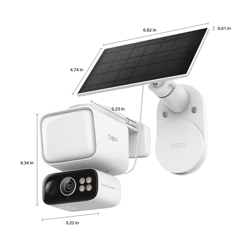 Solar-Powered Floodlight Pan/Tilt Security Camera Kit 3