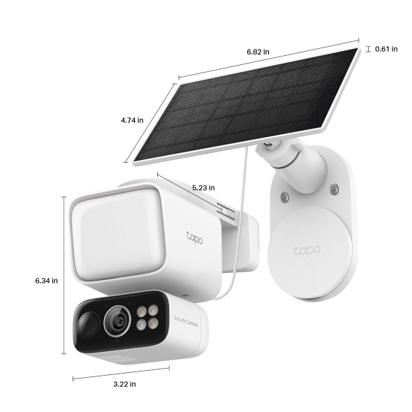 Solar-Powered Floodlight Pan/Tilt Security Camera Kit 3