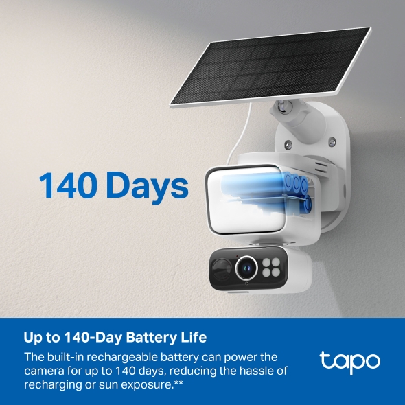 Solar-Powered Floodlight Pan/Tilt Security Camera Kit 9