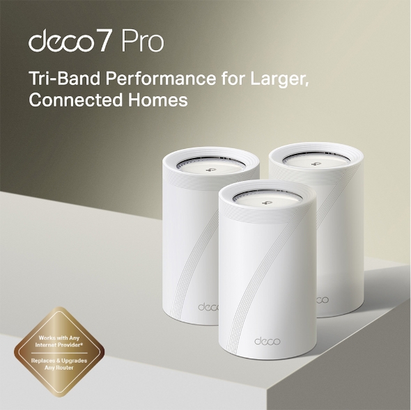 Deco 7 Pro BE13000 Tri-Band Whole Home Mesh WiFi 7 System