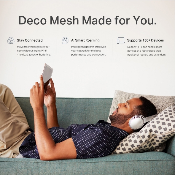 Deco 7 Pro BE13000 Tri-Band Whole Home Mesh WiFi 7 System 8