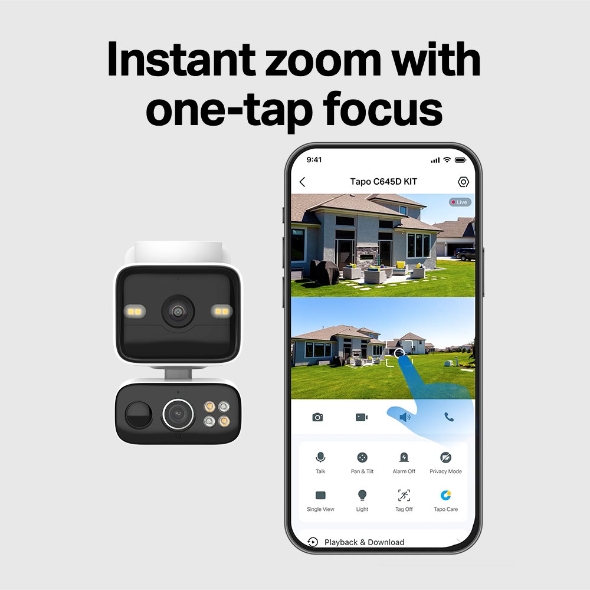 Solar-Powered Dual-Lens Pan/Tilt Security Camera Kit 9
