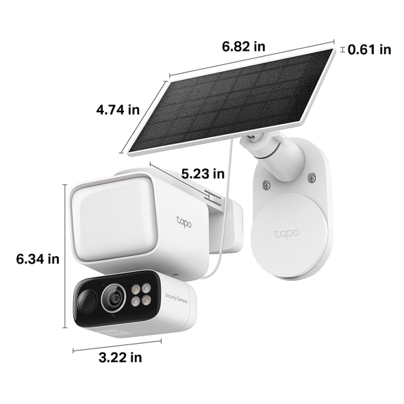 Solar-Charged Floodlight Pan/Tilt Security Camera with microSD 4