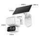 Solar-Charged Floodlight Pan/Tilt Security Camera with microSD 4