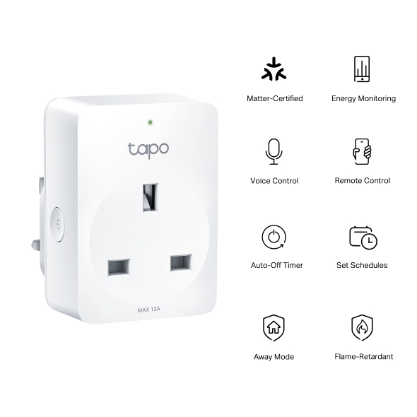 Tapo P110M, Mini Smart Wi-Fi Plug, Energy Monitoring