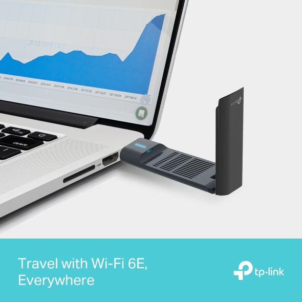 Scheda di rete Wi-Fi 6E Tri-Band AXE3000 con adattatore USB 7