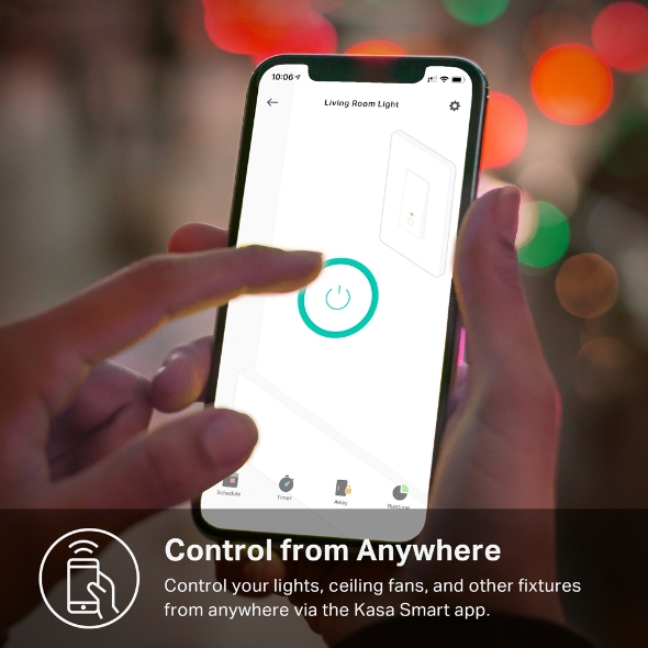 Kasa Smart Wi-Fi Light Switch, Single Pole