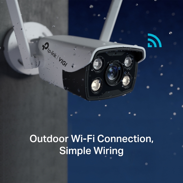 VIGI C340-W | VIGI 4MP Outdoor Full-Color Wi-Fi Bullet Network