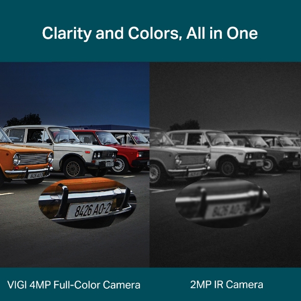 VIGI 4MP Outdoor Full-Color Pan Tilt Network Camera 4