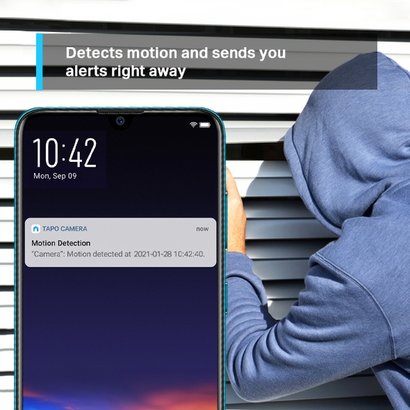 Telecamera di sorveglianza 2K Pan/Tilt Wi-Fi