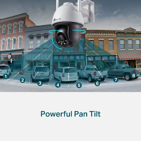 VIGI 4MP Outdoor Full-Color Wi-Fi Pan Tilt Network Camera 5