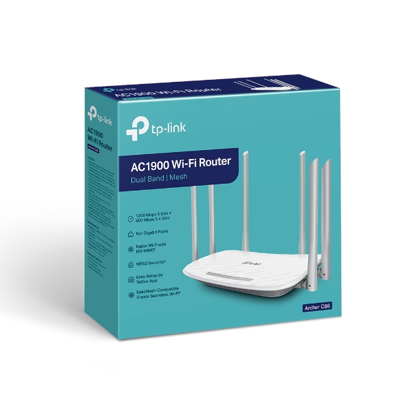 Archer C86, AC1900 Wireless MU-MIMO Wi-Fi Router