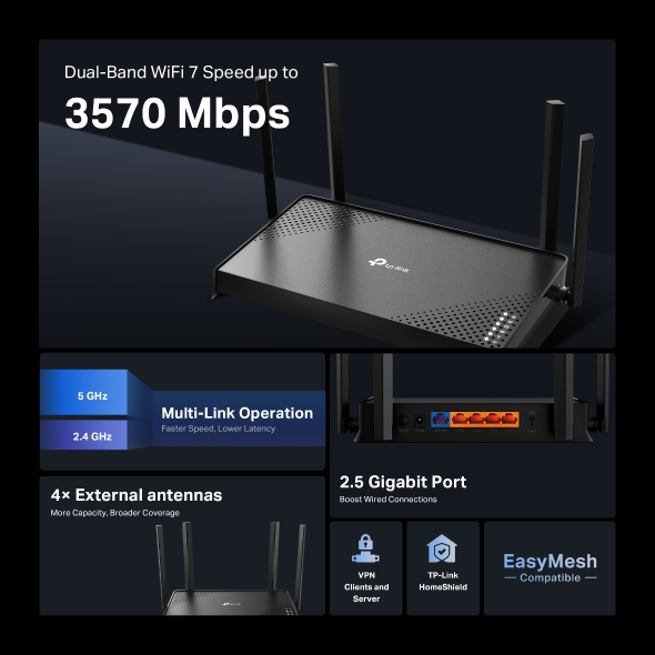BE3600 Dual-Band Wi-Fi 7 Router 4