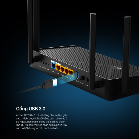Wi-Fi 7 đầu tiên tại Việt Nam với chuẩn BE3600 Dual-Band 8