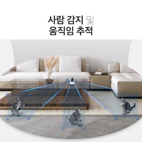 회전형 AI 홈 보안 Wi-Fi 카메라 5