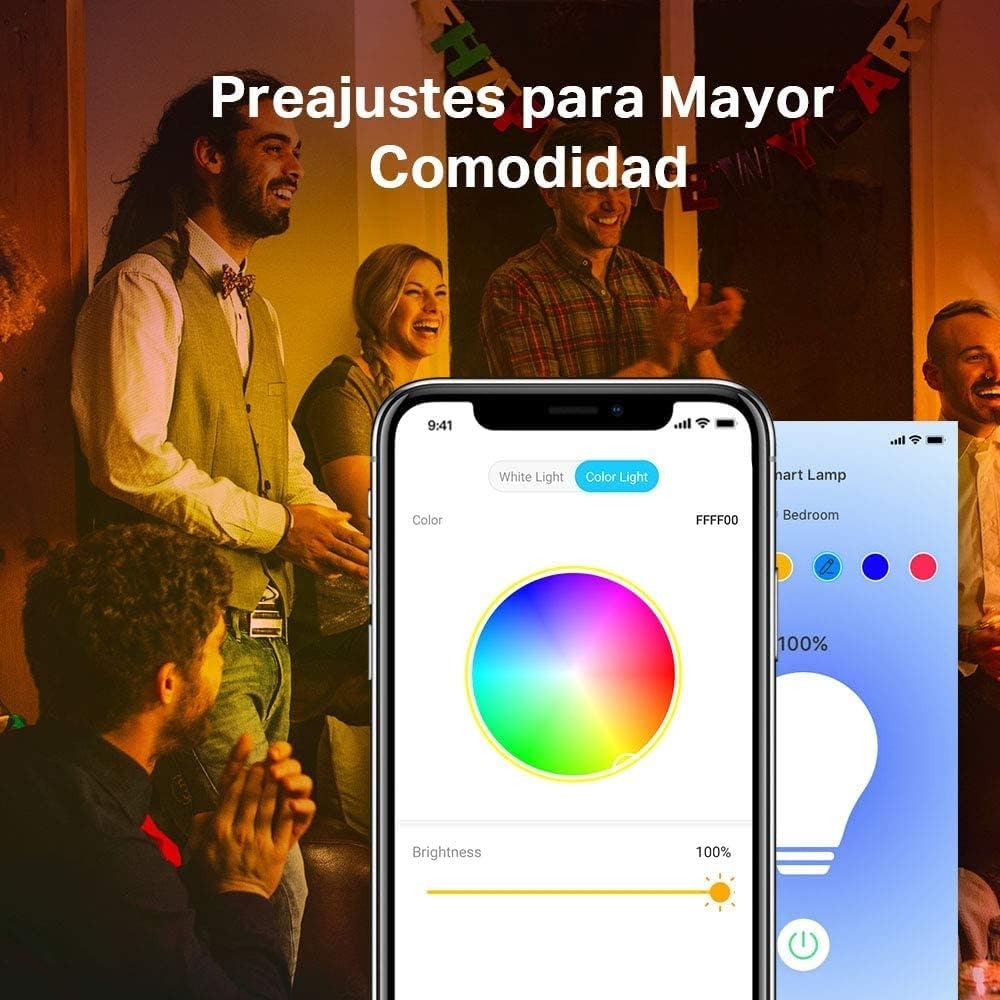 Bombilla LED Inteligente RGB Multicolor 3