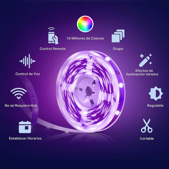 Tira LED Smart Wi-Fi Multicolor